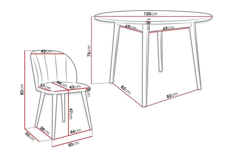 Matgrupp - Grå - Möbler - Matplats - Matgrupp & matbord med stolar
