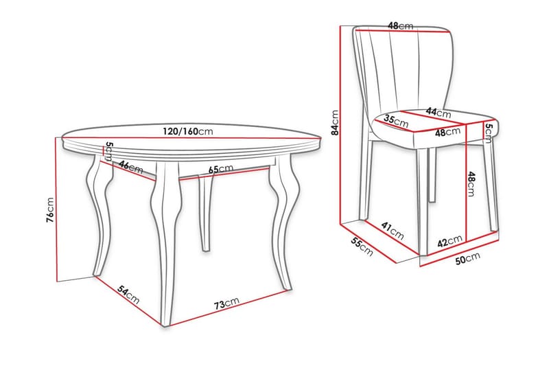 Matgrupp - Grå/Svart - Möbler - Matplats - Matgrupp & matbord med stolar