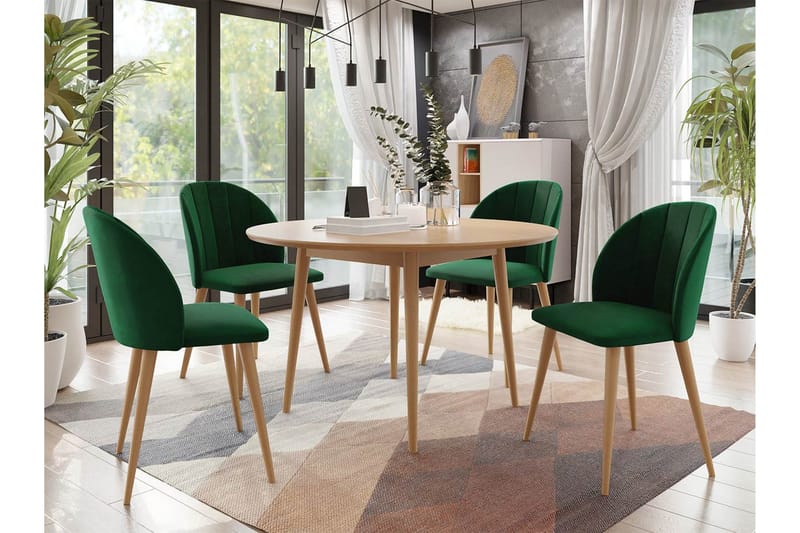 Matgrupp - Grön - Möbler - Matplats - Matgrupp & matbord med stolar