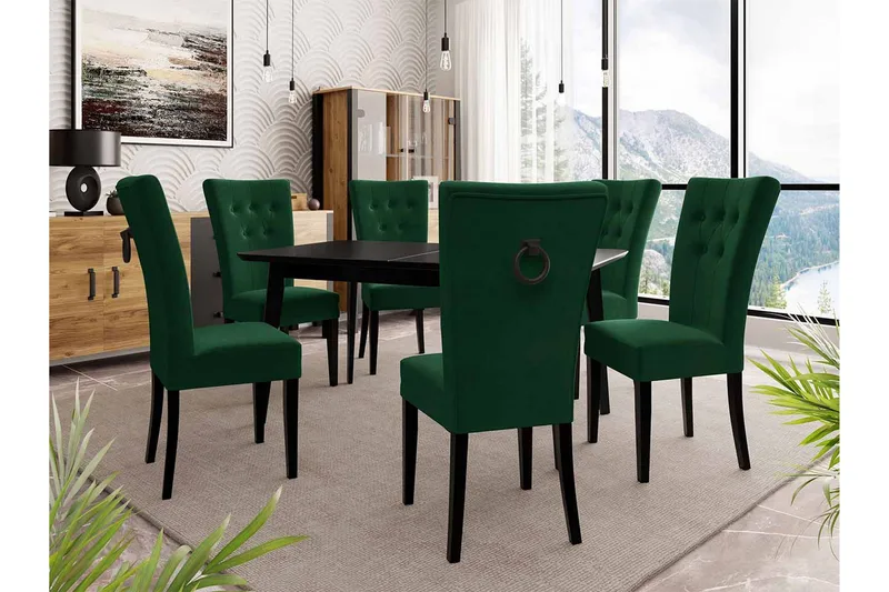 Matgrupp - Grön/Natur - Möbler - Matplats - Matgrupp & matbord med stolar