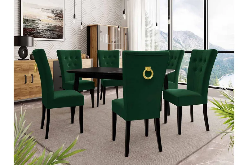 Matgrupp - Grön/Natur - Möbler - Matplats - Matgrupp & matbord med stolar