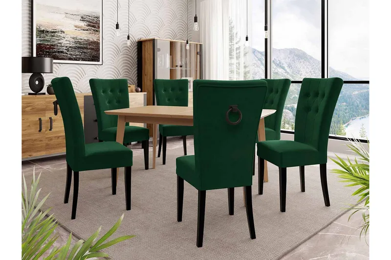 Matgrupp - Grön/Natur - Möbler - Matplats - Matgrupp & matbord med stolar