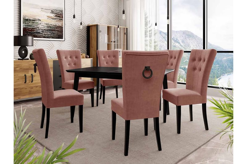 Matgrupp - Rosa - Möbler - Matplats - Matgrupp & matbord med stolar