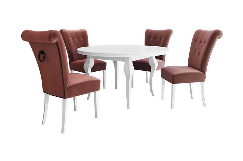 Matgrupp - Rosa - Möbler - Matplats - Matgrupp & matbord med stolar