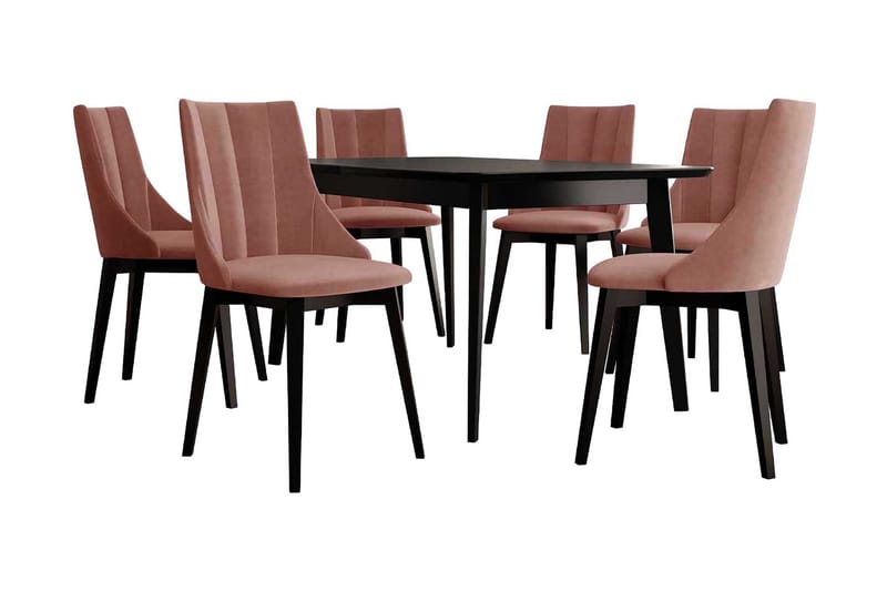 Matgrupp - Rosa - Möbler - Matplats - Matgrupp & matbord med stolar