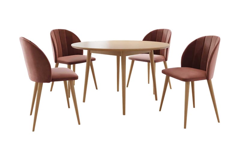 Matgrupp - Rosa - Möbler - Matplats - Matgrupp & matbord med stolar
