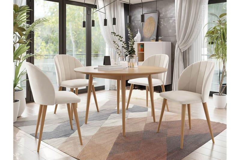 Matgrupp - Rosa - Möbler - Matplats - Matgrupp & matbord med stolar