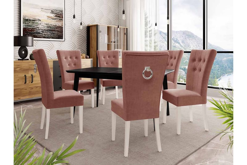Matgrupp - Rosa - Möbler - Matplats - Matgrupp & matbord med stolar