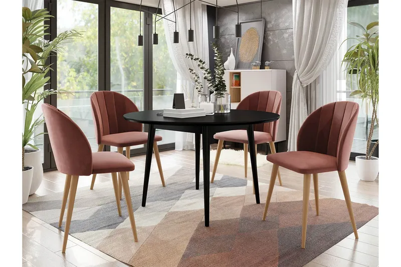 Matgrupp - Rosa - Möbler - Matplats - Matgrupp & matbord med stolar