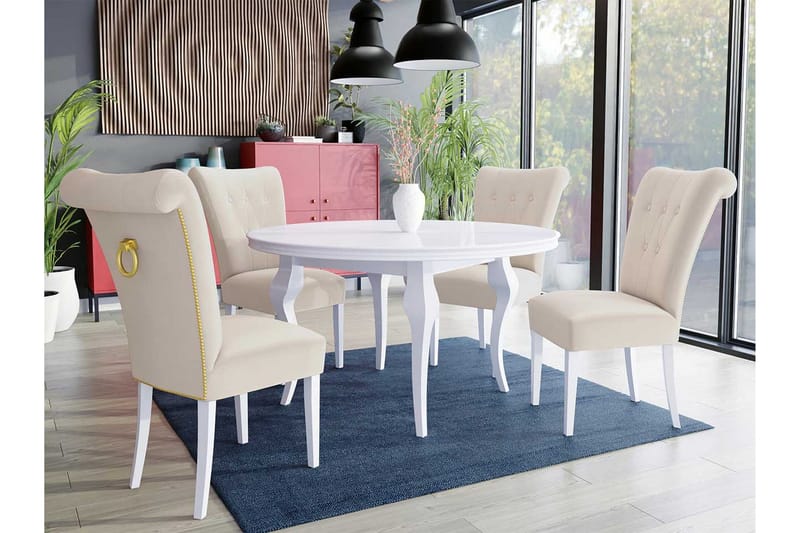Matgrupp - Rosa - Möbler - Matplats - Matgrupp & matbord med stolar