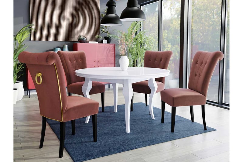 Matgrupp - Rosa - Möbler - Matplats - Matgrupp & matbord med stolar