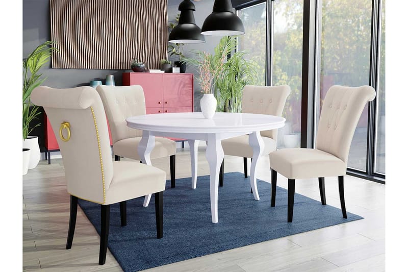 Matgrupp - Rosa - Möbler - Matplats - Matgrupp & matbord med stolar