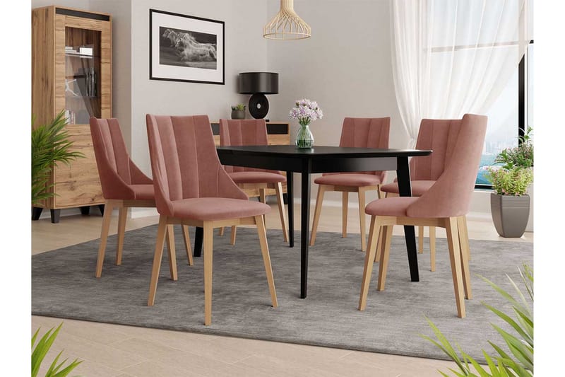 Matgrupp - Rosa - Möbler - Matplats - Matgrupp & matbord med stolar