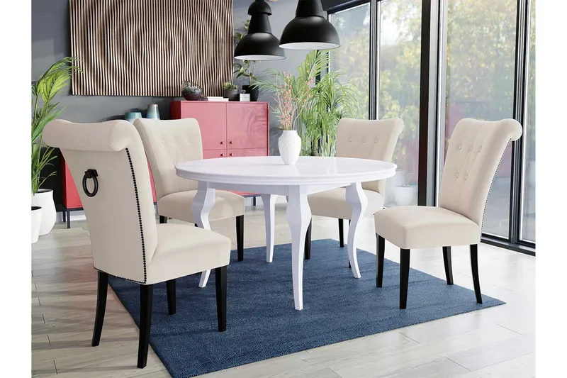 Matgrupp - Rosa - Möbler - Matplats - Matgrupp & matbord med stolar