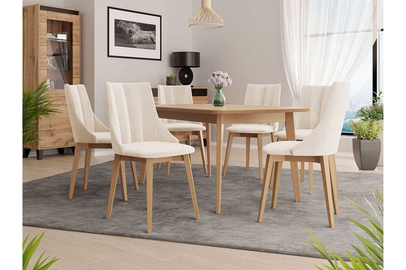 Matgrupp - Rosa - Möbler - Matplats - Matgrupp & matbord med stolar