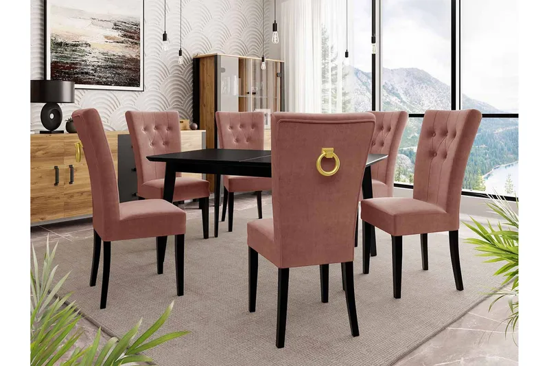 Matgrupp - Rosa - Möbler - Matplats - Matgrupp & matbord med stolar