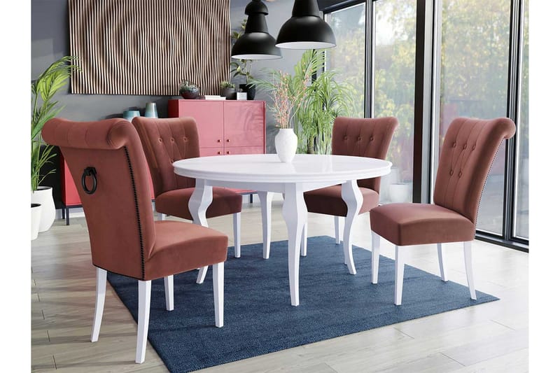 Matgrupp - Rosa - Möbler - Matplats - Matgrupp & matbord med stolar