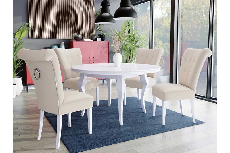 Matgrupp - Rosa - Möbler - Matplats - Matgrupp & matbord med stolar