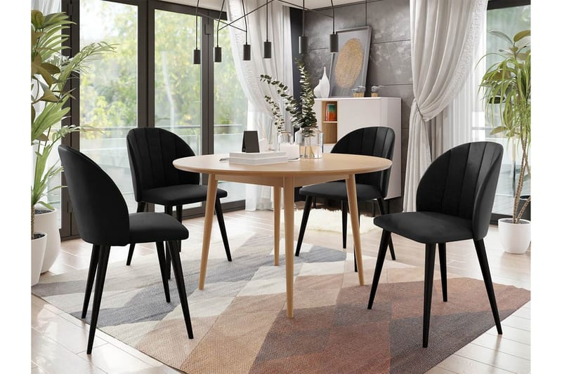 Matgrupp - Svart - Möbler - Matplats - Matgrupp & matbord med stolar