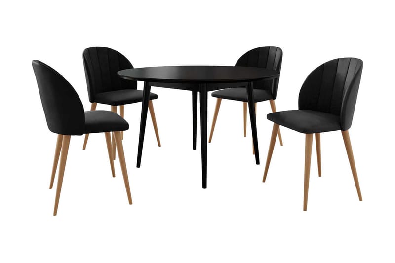 Matgrupp - Svart - Möbler - Matplats - Matgrupp & matbord med stolar