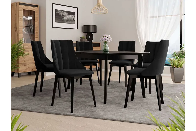 Matgrupp - Svart - Möbler - Matplats - Matgrupp & matbord med stolar