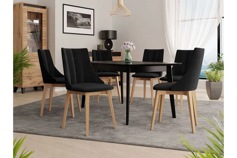 Matgrupp - Svart - Möbler - Matplats - Matgrupp & matbord med stolar
