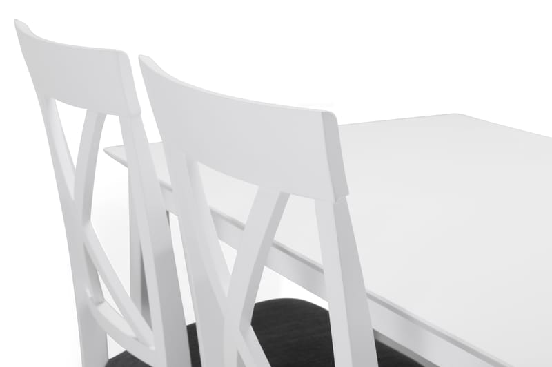 MELROSE Bord + 4 HAILEY Stol Vit - Matgrupp & matbord med stolar