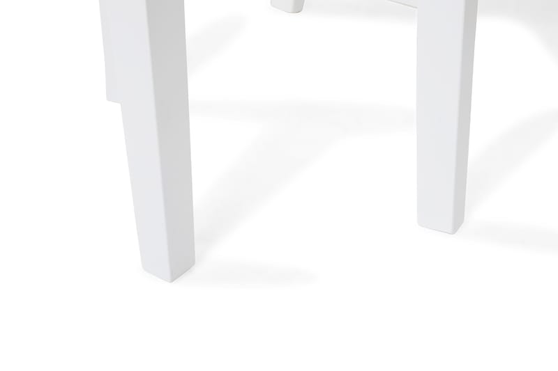 MORGAN Matbord 140 Ljusgrå/Vit + 4 MAXIMILIAN Stol Vit - Matgrupp & matbord med stolar