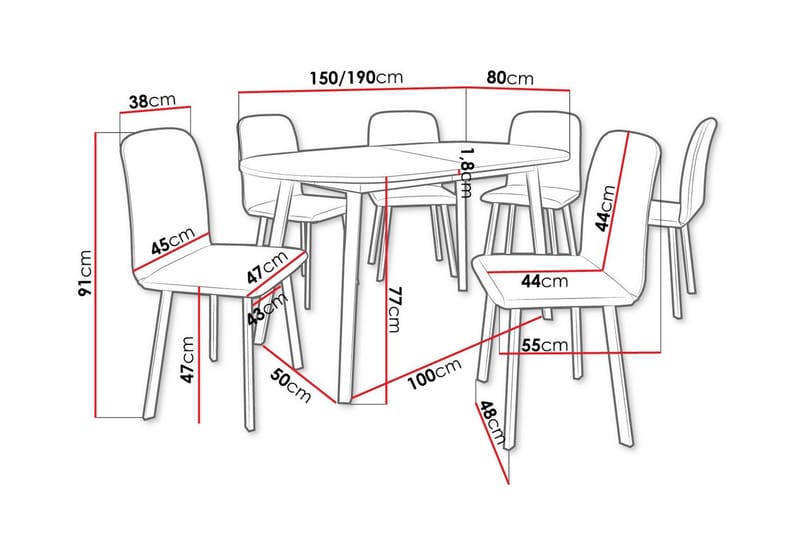 Narberth Matgrupp - Möbler - Matplats - Matgrupp & matbord med stolar