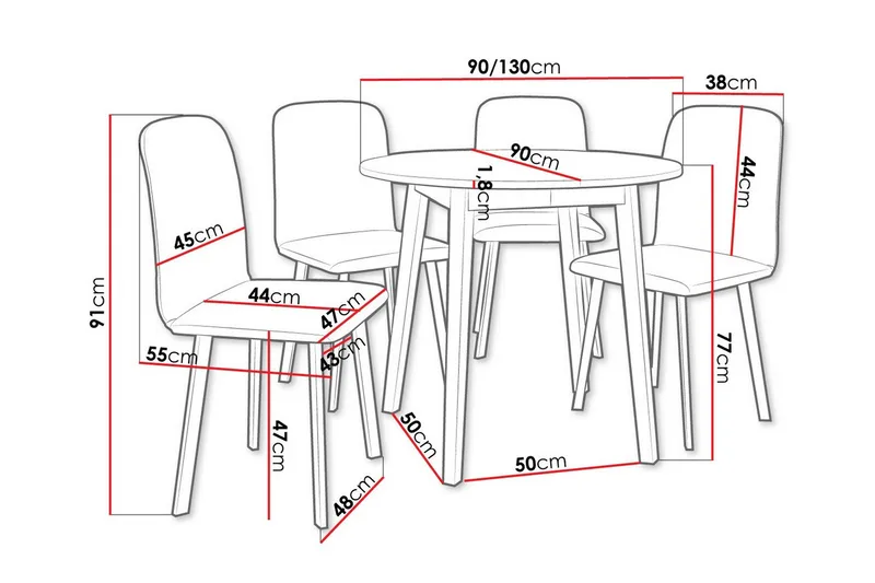 Narberth Matgrupp - Möbler - Matplats - Matgrupp & matbord med stolar
