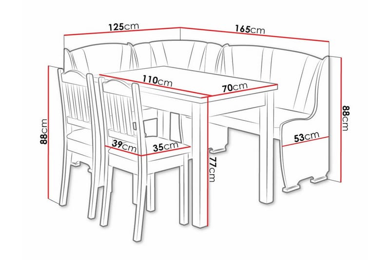 Narberth Matgrupp - Möbler - Matplats - Matgrupp & matbord med stolar