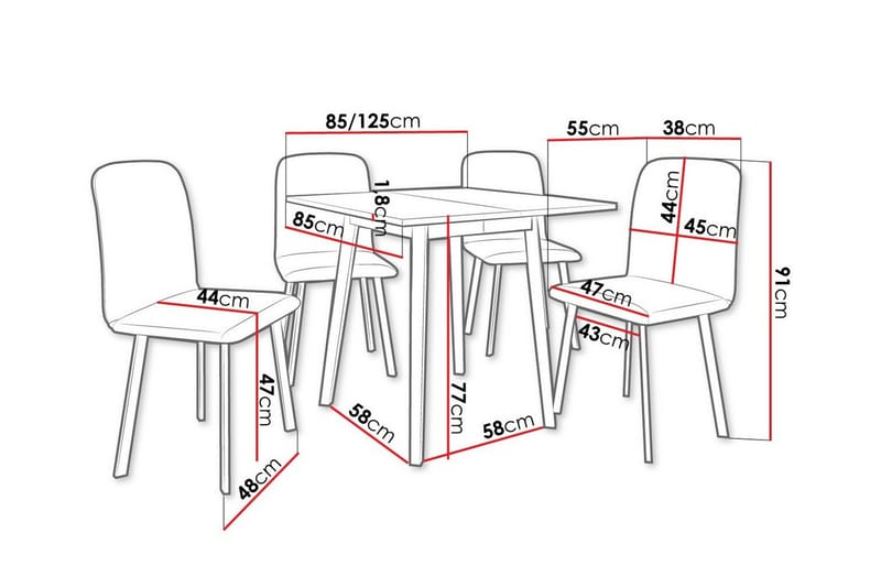 Narberth Matgrupp - Möbler - Matplats - Matgrupp & matbord med stolar