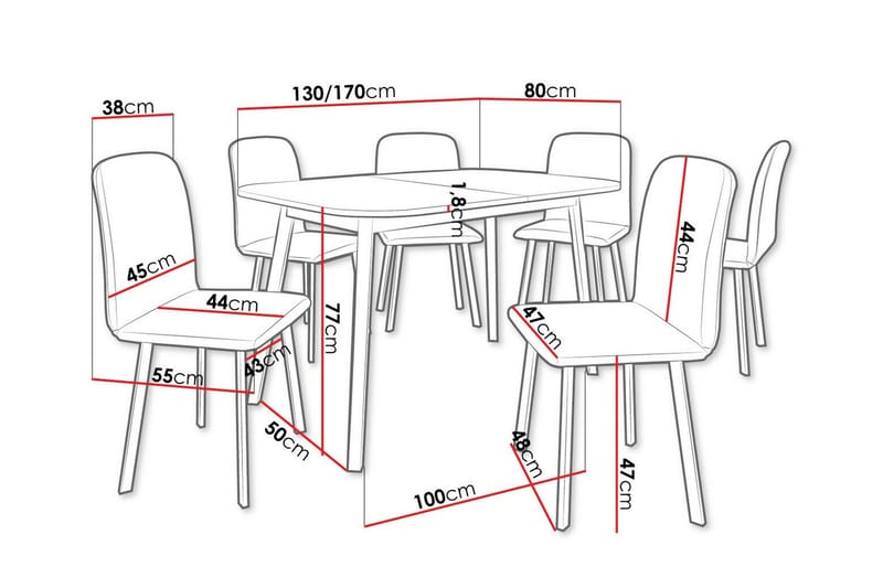 Narberth Matgrupp - Möbler - Matplats - Matgrupp & matbord med stolar