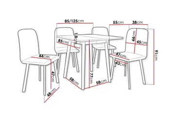 Narberth Matgrupp - Möbler - Matplats - Matgrupp & matbord med stolar