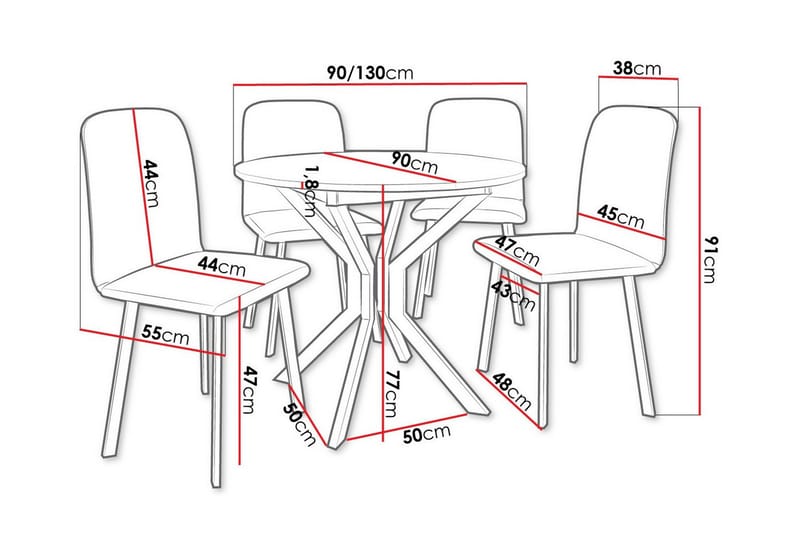 Narberth Matgrupp - Möbler - Matplats - Matgrupp & matbord med stolar