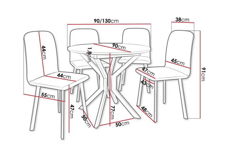Narberth Matgrupp - Möbler - Matplats - Matgrupp & matbord med stolar