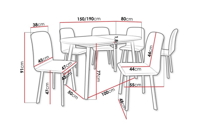 Narberth Matgrupp - Möbler - Matplats - Matgrupp & matbord med stolar