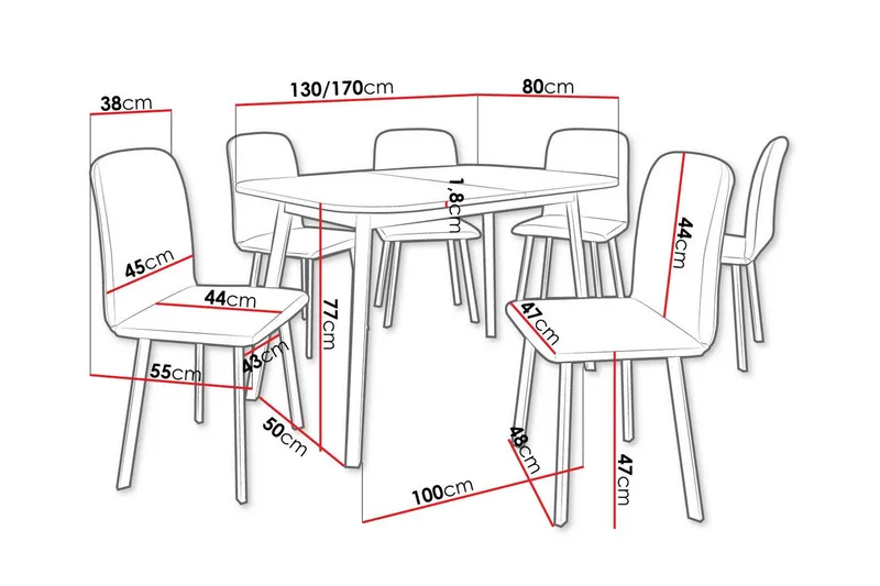 Narberth Matgrupp - Möbler - Matplats - Matgrupp & matbord med stolar