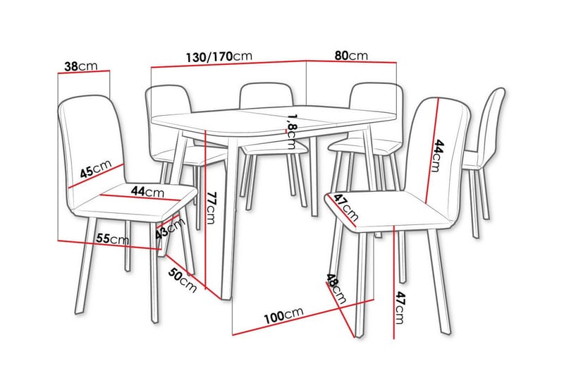 Narberth Matgrupp - Möbler - Matplats - Matgrupp & matbord med stolar