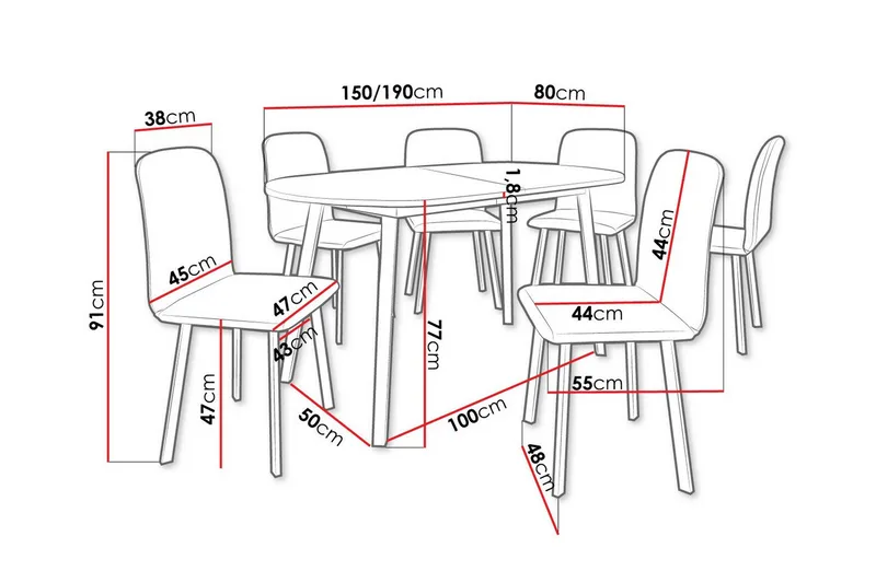 Narberth Matgrupp - Möbler - Matplats - Matgrupp & matbord med stolar