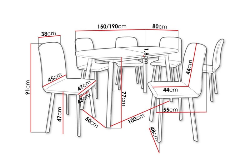 Narberth Matgrupp - Möbler - Matplats - Matgrupp & matbord med stolar