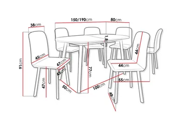 Narberth Matgrupp - Möbler - Matplats - Matgrupp & matbord med stolar