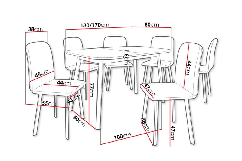 Narberth Matgrupp - Möbler - Matplats - Matgrupp & matbord med stolar