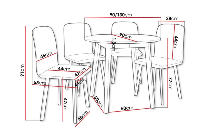 Narberth Matgrupp - Möbler - Matplats - Matgrupp & matbord med stolar