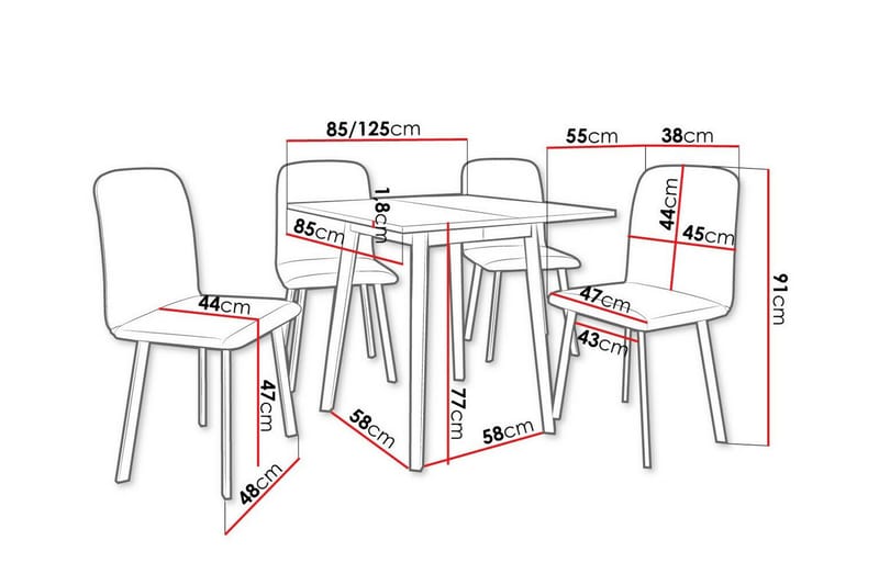 Narberth Matgrupp - Möbler - Matplats - Matgrupp & matbord med stolar