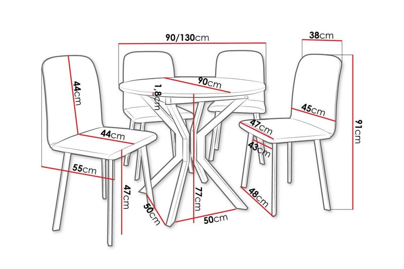 Narberth Matgrupp - Möbler - Matplats - Matgrupp & matbord med stolar