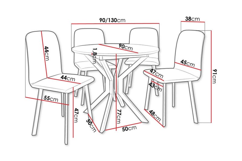 Narberth Matgrupp - Möbler - Matplats - Matgrupp & matbord med stolar