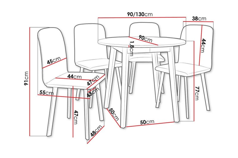 Narberth Matgrupp - Möbler - Matplats - Matgrupp & matbord med stolar