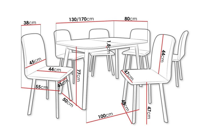 Narberth Matgrupp - Möbler - Matplats - Matgrupp & matbord med stolar