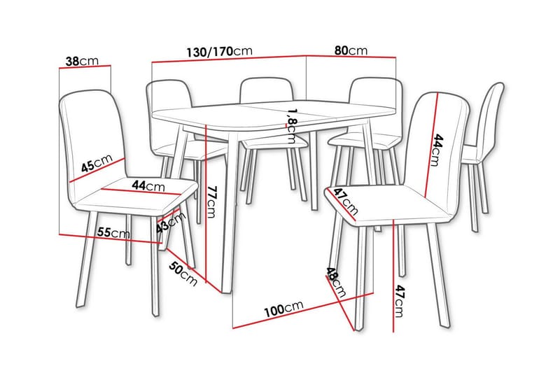 Narberth Matgrupp - Möbler - Matplats - Matgrupp & matbord med stolar